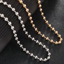 Minimalistisches Perlendesign Edelstahl Goldfarben Handtaschen Tragegurt, verstellbare Metall Kette Schulterriemen Zubehör für DIY Umhängetaschen, stilvoll & langanhaltend für Anfänger, Büromitarbeiter, Teenager, College-Mädchen, Geschenk