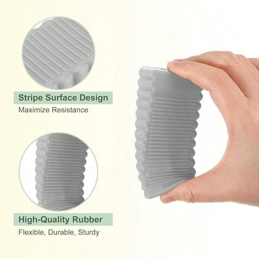 1 Windproof Door Stopper, Anti-Collision Door Wedge, Doorstop, Creative Silicone Home Safety Door Wedge, Suitable For Door Gaps Up To 28 Mm/1.10 Inches. The Rubber Doorstop Is Wedge-Shaped And Non-Slip, And The Window Stopper And Door Can Be Stacked. - Random Color - View 1