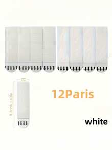 12 pares Inko Adhesivos prácticos indoloros y de fácil extracción, sin clavos, sin agujeros, sin residuos, adhesivo de doble cara, adecuado para el hogar, la escuela, la decoración de paredes, la decoración navideña, regalos para familiares, amigos, compañeros de clase, etc., útiles escolares, vuelta al colegio