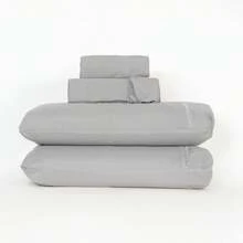 Jogo de Lençol Ponto Palito Cama Casal King Conjunto de Quarto 400 Fios Micropercal Luxo