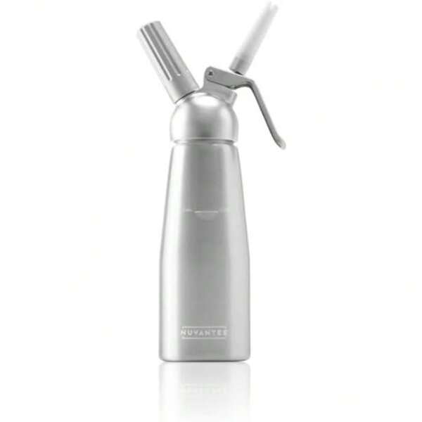 Sahnebereiter 500 ml, professioneller Sahnespender aus Aluminium, mit 3 dekorativen Düsen und Dessertrezepten. Verwendet Standard-N20-Kartuschen (nicht im Lieferumfang enthalten).
