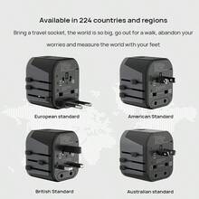 PHILIPS 轉換插頭轉換器SPS1001A/93 全球通用 快速充電 輕巧便攜 升級USB充電功率 一體兩用 安全鎖設計 - 美規A型插(110-127V) - 查看 4