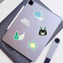 100 piezas de pegatinas originales de la serie de sal, pintadas a mano, con estética de vinilo para scrapbooking, diarios, parachoques, monopatines, botellas de agua, dibujos animados, cascos de seguridad, automóviles y calcomanías
