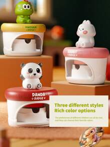 Hasbro DIY Cute Dinosaur Badge Maker Kit – Easy Pin Button Machine With 32 Sets & Scissors – Perfect For Party, Crafting, And Gift Making