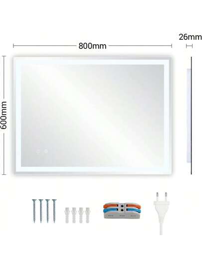 Bathroom Spiegel Lighting, LED Verlichting s, Dimmable, Tempered Glass Explosion Proof, Touch Switch, Memory Function, Fog Free, view 7