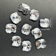 10/20/30 Peças Decorações de Unhas Acrílicas Decorativas Mistas de Gatos/Pedras De Rosa E Rinostones Fofos - Misturado Aleatório