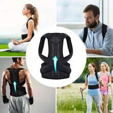 Back Posture Correction Adjustable Bra Neck Support Training Equipment, Clavicle Support Belt, Lumbar Support Belt, Back Splint Adjustable, Straightener, Body Remodeling, Shoulder And Back Support Correction Belt For Men And Women