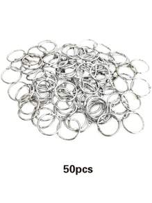 10/50 Pack Loose Leaf Binder Ring, Binder Rings 1 Inch, Binder Rings, Book Rings, Metal Rings For Index Cards, Rings For Flash Cards, Index Card Rings, Paper Rings, Small Binder Ring, Book Ring School Supplies,Back To School