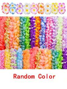 Bộ 14/28 vòng cổ vòng hoa Hawaii và kẹp tóc hoa Hawaii, đồ trang trí tiệc nhiệt đới Hawaii, kẹp tóc hoa sứ, băng đô tiệc chủ đề hoa Hawaii nhiệt đới, đồ trang trí tiệc cưới bãi biển, đồ dùng tiệc, vòng hoa, băng đô, đồ trang trí tiệc cưới bãi biển, đồ trang trí tiệc sinh nhật (màu ngẫu nhiên) - Nhiều màu - Xem 9