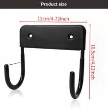 1pc Iron Ironing Hanging Hook Rack, Black Color, Suitable For Home Hanging Storage