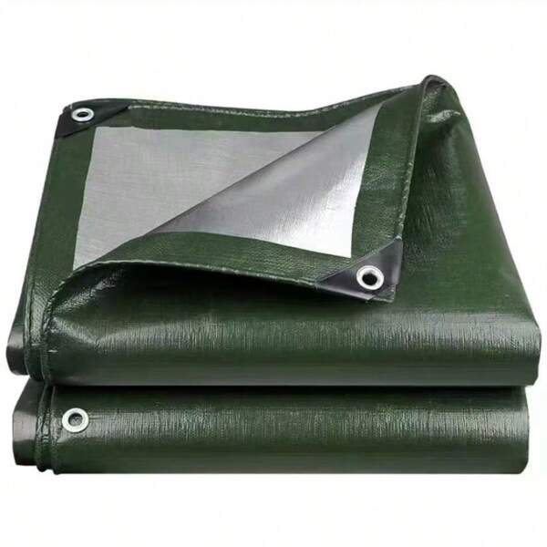 Extra-Thick Waterproof Tarp - 1pc Heavy-Duty Rain And Sunshade Tarp With UV Protection, Tear-Resistant, Reinforced Edges, Metal Grommets - Suitable For Outdoor Sun Protection And Agricultural Use, Perfect Christmas Gift, Ideal New Year Present