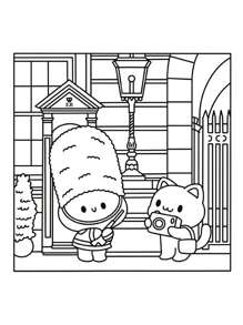 1pc CUTE LONDON Cute Illustration Coloring Book, Puzzle Stress Relief, Adult Coloring Book, Street Shopping In London, Taking Photos And Other Pictures, The Pattern Is Exhaust And The Lines Are Clear, Coloring Book, Graduation Season, Children's Birthday Gift School Supplies,Back To School