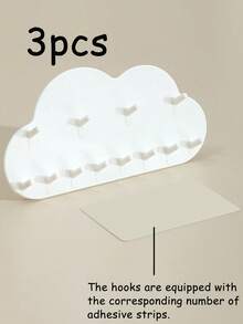 Wall Mounted Jewelry Storage Rack, Simple Plastic White Earrings Necklace Storage Holder ,Suitable For Various Walls Such As Homes, Bathrooms, Bedrooms, And Cabinets,Multifunctional Storage Rack Can Hold Rings, Necklaces, Earrings, Keys, And Hair Ties, Gift For Valentine's Day Sun Travel Cool For Women Storage Organizer Travel Essentials Back To School Dormitory Storage Fall Decor - Multicolor - View 16
