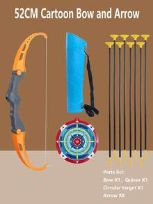 Kids Bow And Arrow Toy Set, Outdoor Sports Safe Suction Cup Target, Traditional Archery Gift For Boys, Birthday, Christmas