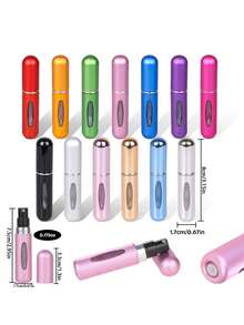 1/4 件 5ml 可再填充香水瓶，迷你便携式铝制香水喷雾瓶