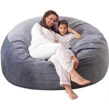 1pc Memory Foam Bean Bag Chair, Velvet Slouchy Sofa For Adults, Teens & Kids, Multi-Functional Foldable Recliner (Excl. Filler)