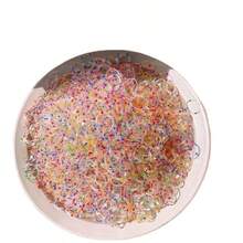 1000 piezas Scrunchies con estilo Y2K de lunares, lazos elásticos de tamaño mini, accesorios elegantes, versátiles, lindos y de moda para uso diario, casual, fiesta, viajes, adecuados para peinados, lavado de cara y baño, maquillaje, combinación de ropa, sujetadores de coleta, bandas elásticas para el cabello, diademas