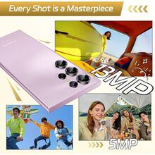 OUKITEL C61 安卓 15 智能手机，无合约，16GB+128GB/1TB 存储空间，6.88 英寸高清+ 90Hz 显示屏，5150mAh 电池，13MP+5MP 双后置摄像头，4G 双卡双待，无锁/指纹解锁/OTG/面部解锁 - 金色 - 查看 7