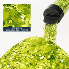 Metallic Mix Chunky Glitter 2.85oz/ 80g Polychrome Craft Glitter Powder Mixed Chunky Fine Flakes Iridescent Nail Sequins For Nail Art, Epoxy Painting, Festival Decor