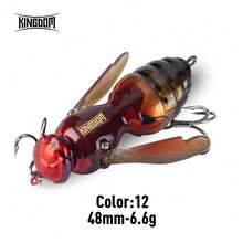 Kingdom Wasp Crawl Bait Fishing Lures 40mm 48mm 4.2g 6.6g Floating Topwater Hard Bait Baitsfishing Lure Wobblers