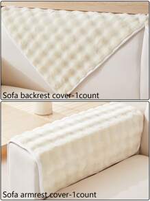 1 Peça Almofada de Sofá de Flanela 70*70, Almofada de Sofá Grossa e Quente de Pelúcia no Inverno, Delicada e Macia, Capa de Sofá Favorita de Animais de Estimação, Capa Protetora Antiderrapante e Antimancha para Sofá