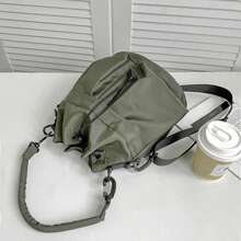 Fashion Women Handbags Waterproof Nylon Shoulder Bags Large Capacity Crossbody Bags For Women Portable Drawstring Bucket Bag