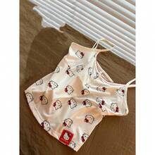 Sanrio Sanrio Pijamale sexy cu bretele pentru femei de primăvară și de vară, stil nou, pijamale pentru femei de vară, subțiri, haine de casă, pot fi purtate afară