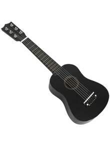 Ukelele para pequeña guitarra tocable iluminación instrumento musical - Negro - Ver 4
