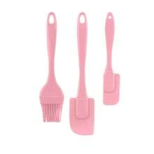 3pcs/Set Cooking Utensil Set, Kitchen Tools, Multi-Purpose Cake Spatula, Silicone Basting Brush, Bakeware DIY Tools - Multicolor - View 8