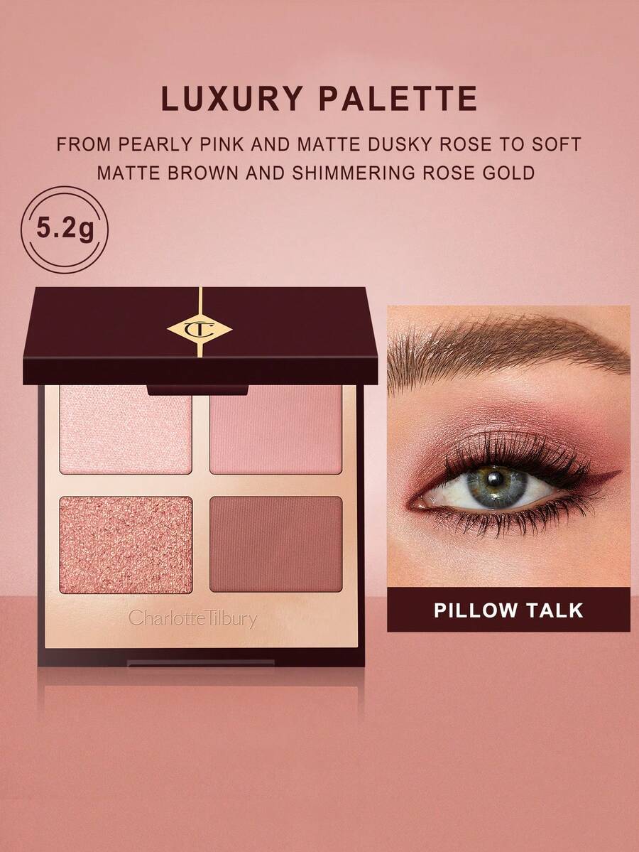Charlotte Tilbury 奢华眼影盘枕边细语 - 0.18 OZ./5.2g（新旧版随机发货） - Pillow Talk - 查看 1