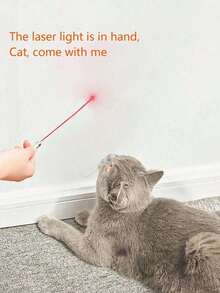 便携式激光笔猫玩具，宠物训练互动玩具，红色激光笔，猫玩具，迷你尺寸