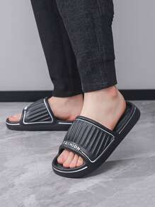 Sandali alla moda unisex, adatti per pantofole da casa, sport acquatici all'aperto, spiaggia, uso casual, ciabatte con cinturino morbido e antiscivolo, colore unito