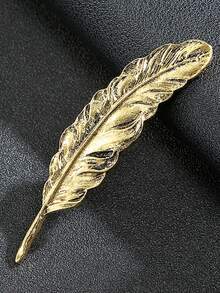 1 pieza Alfiler de solapa con forma de pluma para hombre, accesorio versátil con alas de águila estilo ángel de moda, adecuado para atuendos formales masculinos - broche - Ver 17