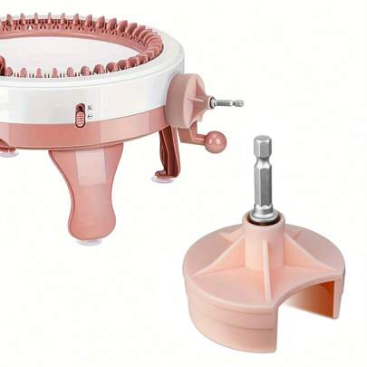 Knitting Machine Quick Rotating Tool, Easy To Install Knitting Machine Adapter With 1/4 "Hexagonal Drill Bit - Compatible With Sentro 22/40/48, Perfect For Beginners And Craftsmen