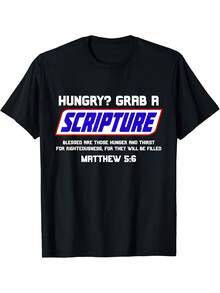Funny Scripture Gifts, Bible Verse, Famous Scriptures, Quote T-Shirt - 黑色 - 查看 2