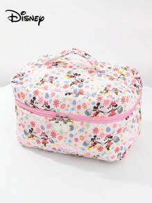 Disney 官方授权米奇米妮卡通设计大容量收纳包，卡通洗漱包，学生创意化妆旅行收纳包，迷你手提包兼手机袋，可爱卡通人物大容量化妆品护肤品收纳包，圣诞节、万圣节、生日惊喜礼物，送给家人朋友，史迪奇爱好者 - 彩色 - 查看 9