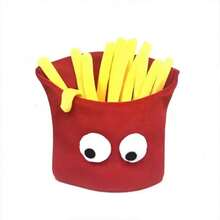 1pc Cartoon Fries & Burger Design Funny Party Hat, Creative Costume Headgear For Stage Performance, Photo Shoot Props Halloween - Multicolor - View 5