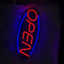 Open Neon Signs, Neon Open Signs For Wall Decor, USB Powered Bright Open Led Signs For Business Coffee Shop Drink Store Bar Bakery Door Hotel Window,