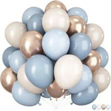 40 palloncini blu e dorati, adatti per decorazioni da matrimonio in stile bohémien, addio al nubilato, compleanni, lauree, inaugurazioni di casa, San Valentino e varie feste