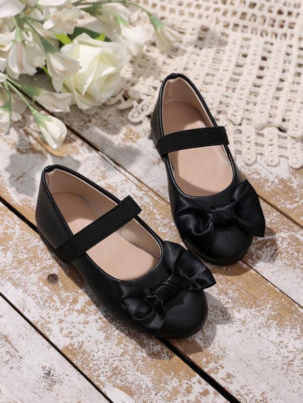 Zapatos de cuero para niñas, zapatos planos de princesa de suela blanda y bajo empeine para primavera, verano y otoño