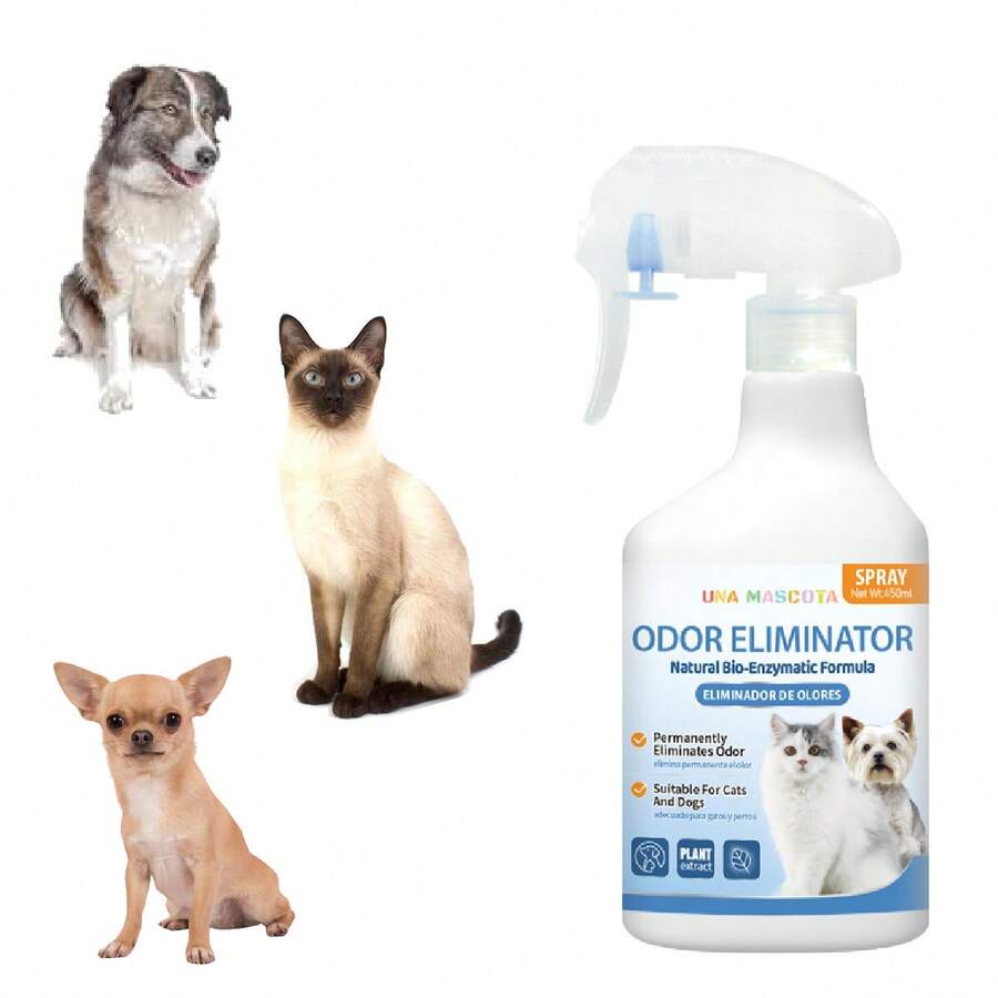 Pet Odor Eliminator Spray For Home 450ml - White - View 1