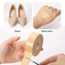1Rolls ,Adhesive Blister Tape Pads,Anti-Wear Blister Prevention Heel Pads Foam Tape,Waterproof Moleskin For Feet,Blister Tape Foot Care Sticker For Hand Foot Heel Toe Reduce Friction Pain - Yellow - View 8