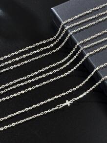 1 pieza Cadena corporal multicapa de plata, cadena para el pecho para raves, joyería corporal para mujer de discoteca