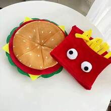 1pc Cartoon Fries & Burger Design Funny Party Hat, Creative Costume Headgear For Stage Performance, Photo Shoot Props Halloween - Multicolor - View 9