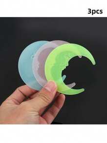 100 piezas de pegatinas de estrellas que brillan en la oscuridad - Reutilizables, decoraciones de pared y techo autoadhesivas de plástico, adecuadas para dormitorios y salas de estar, superficie mate multicolor, sin necesidad de baterías, diseño clásico para decoración del hogar de niñas, adhesivo de pared para decoración del hogar