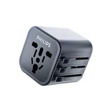 PHILIPS Socket Converter SPB1013B/93 Universal, Compact And Portable, Fixed Safety Lock, Wide Voltage Design, Suitable For Global Travel/Foreign Business Trip/Study Abroad