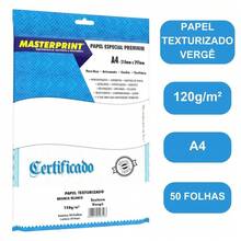 Textured Verge Paper 120g White A4 With 50 Sheets Masterprint - Nhiều màu - Xem 3