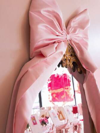 Large Ribbon Bow Decor Garland, Giant Coquette Bow Decor Garlands Hang Backdrop Wall For Coquette Bachelorette Party Decorations, Birthday Party, Baby Shower, Wedding, Bridal Shower Supplies