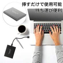 4TB 外付け SSD ハードディスク外付けSSD ノート 最大読み込み 最大書き込み USB デスクトップ PC - ブラック - チェックする 7