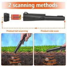 1 件手持式金属探测器，防水 360 扫描矿山宝藏探测器，高灵敏度，包括皮带和皮套，带蜂鸣器振动的黄金寻宝挖掘工具，便携式新款（不含电池） - 橘色 - 查看 8